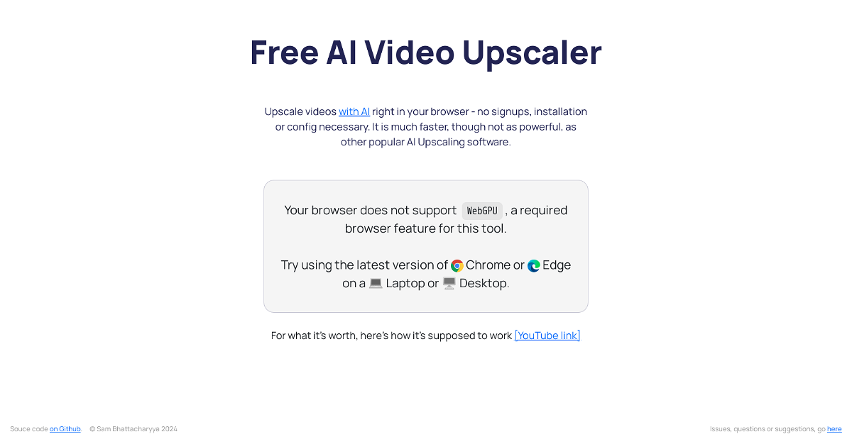 Free AI Video Upscaler