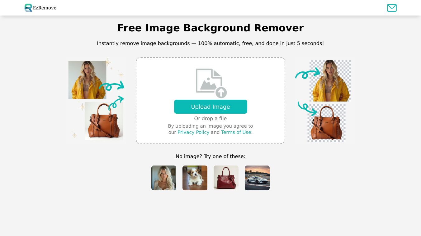 Free Image Background Remover (No Ads & No sign-up)