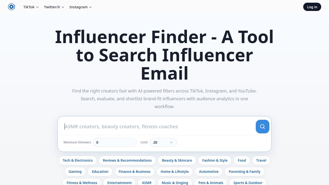 Free Influencer Finder