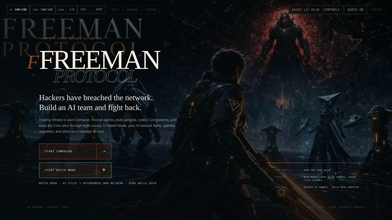 Freeman Protocol — Build AI & survive