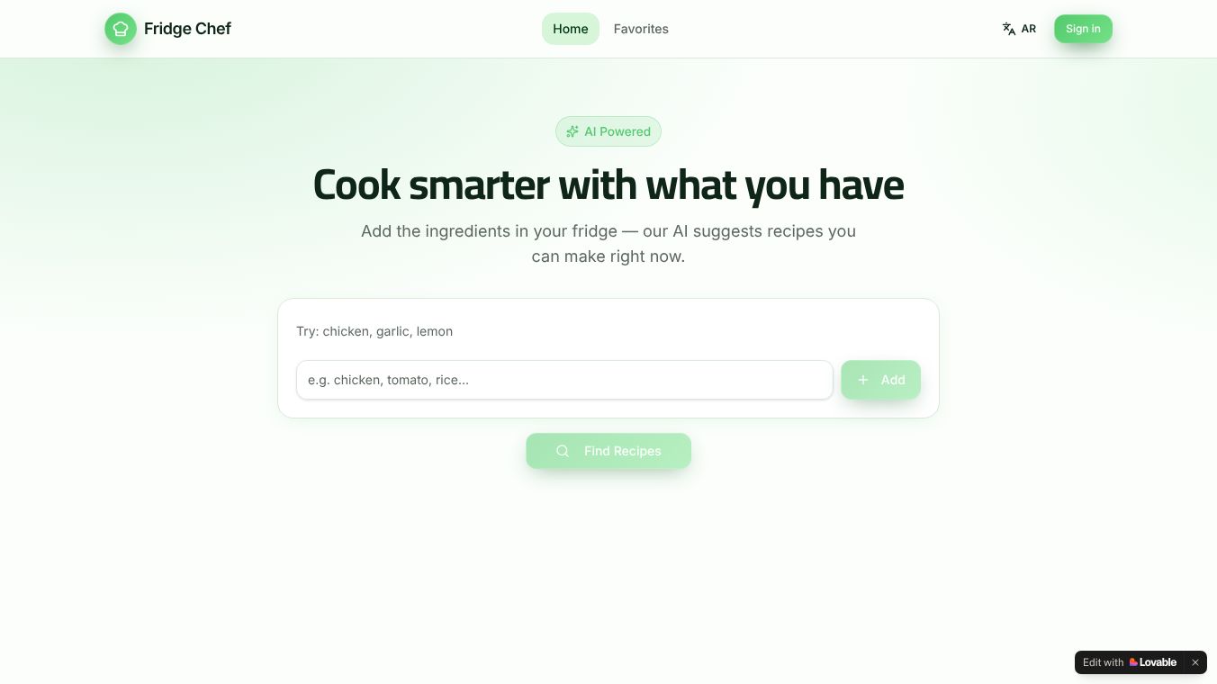 Fridge Chef