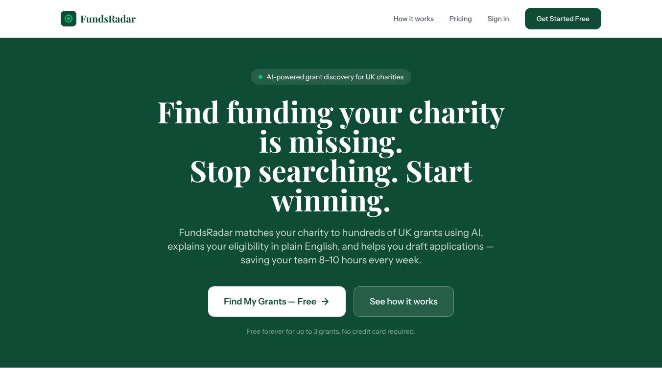 FundsRadar — Find Grants for Nonprofit