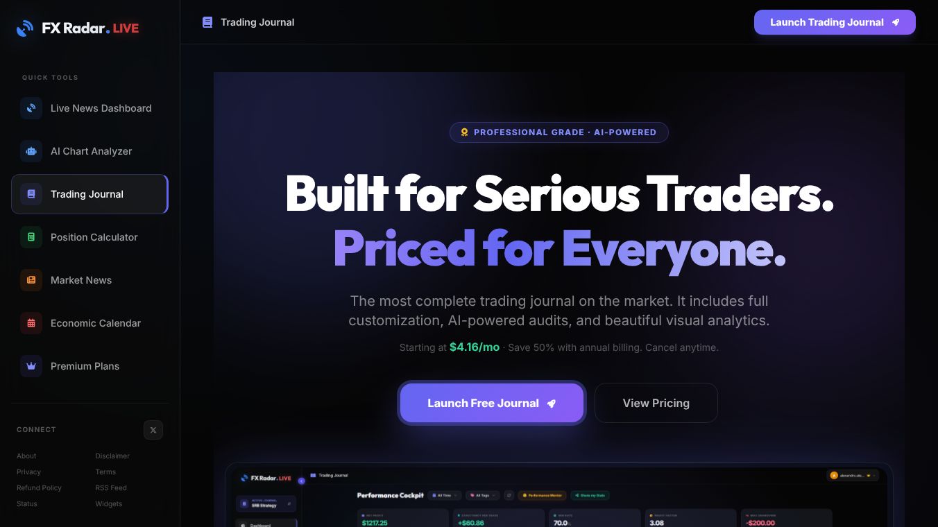 FX Radar - Trading Journal