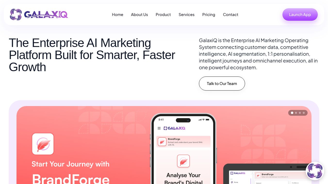 GalaxiQ AI - Marketing Operating System