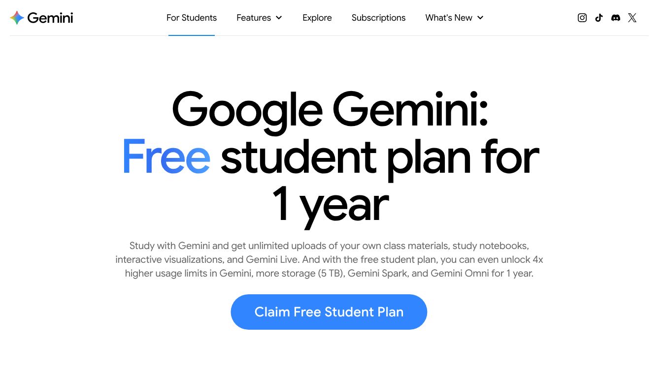 Gemini for Students