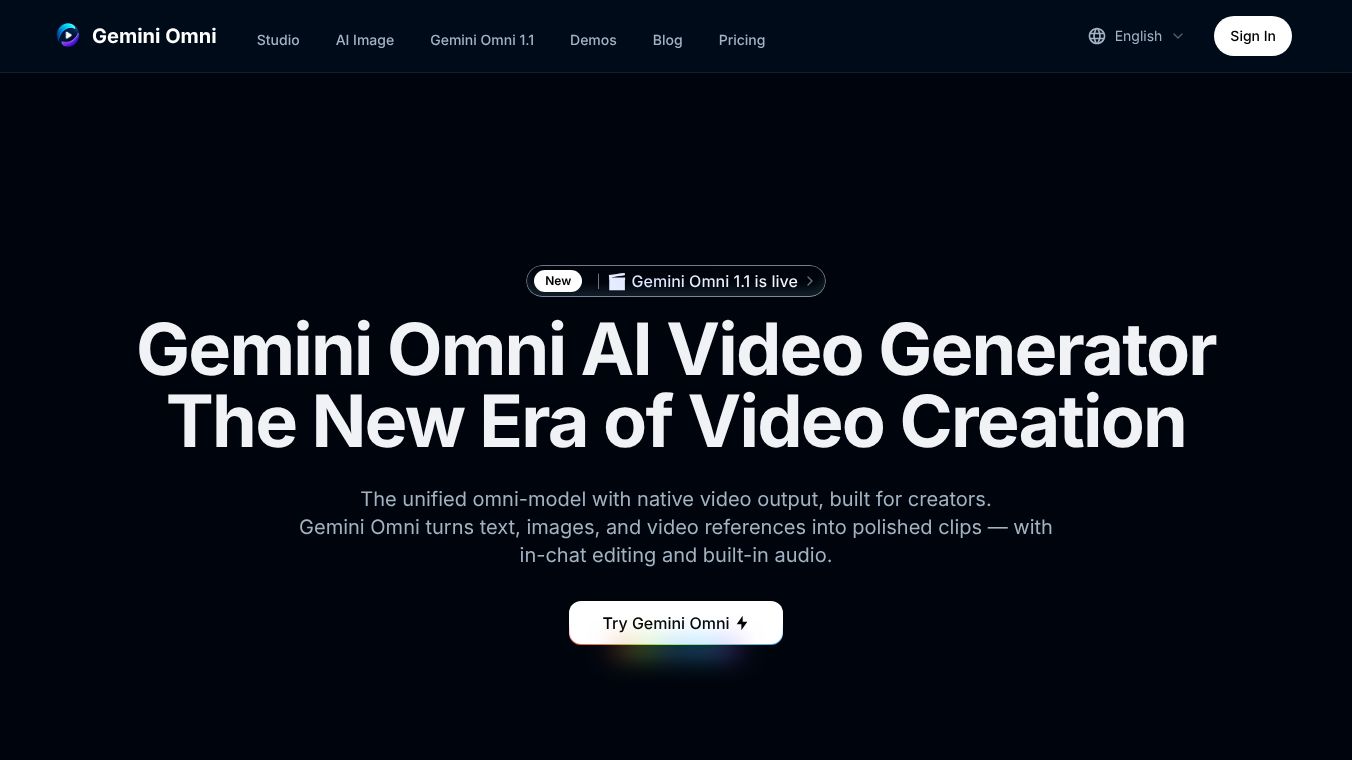 Gemini Omni 1.1