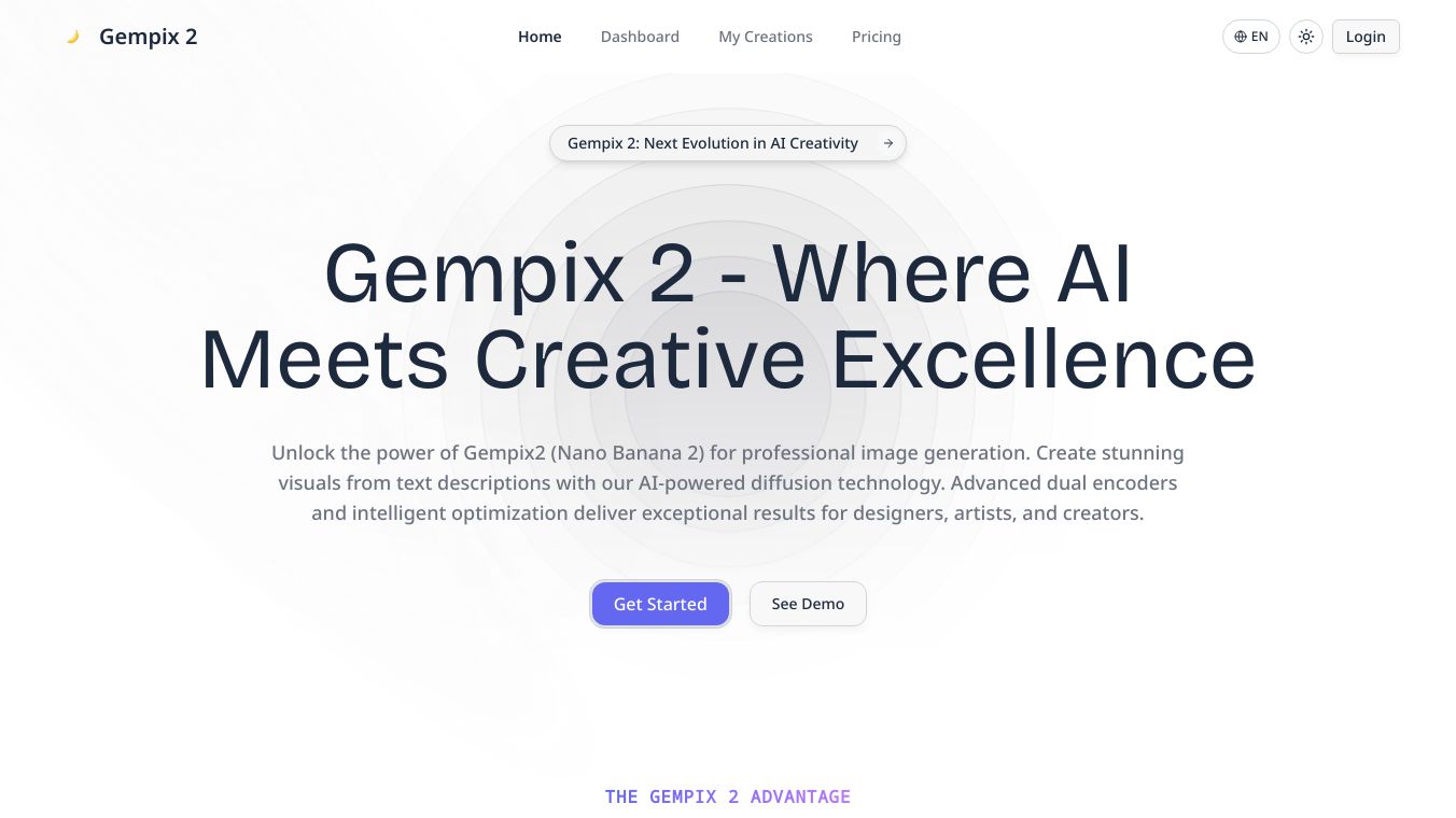 Gempix 2 (Nano Banana 2) - Advanced AI Image Generator | Text to Image & Editing