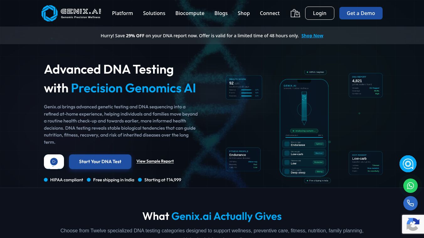 Genix.ai - Precision Genomics Wellness