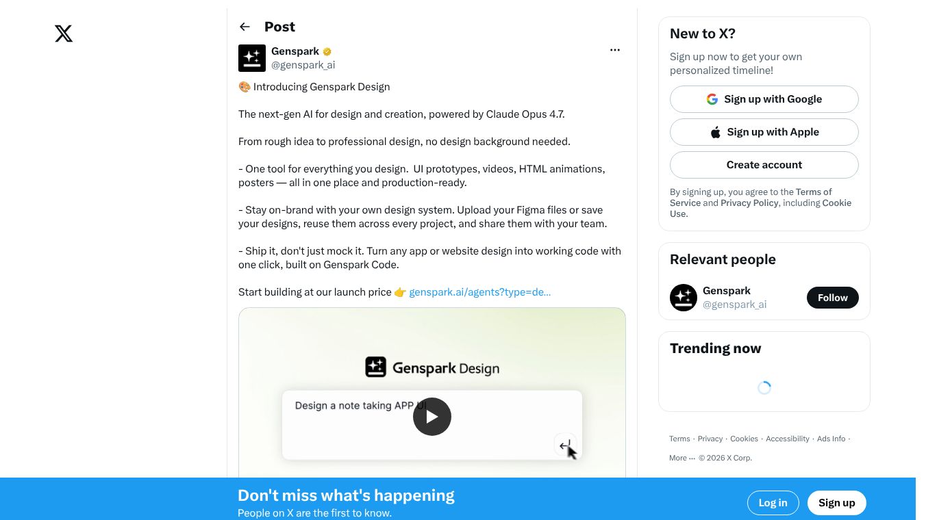 Genspark Design