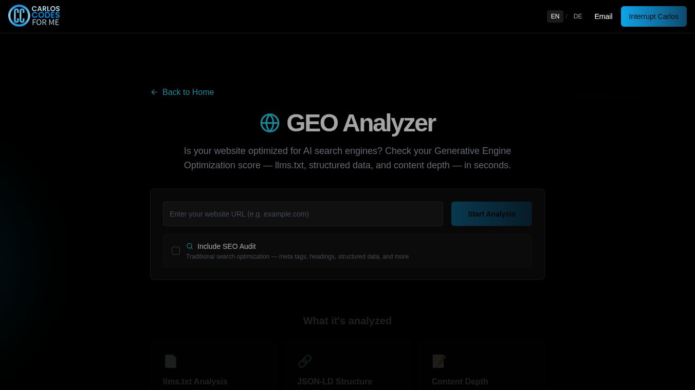 GEO Analyzer