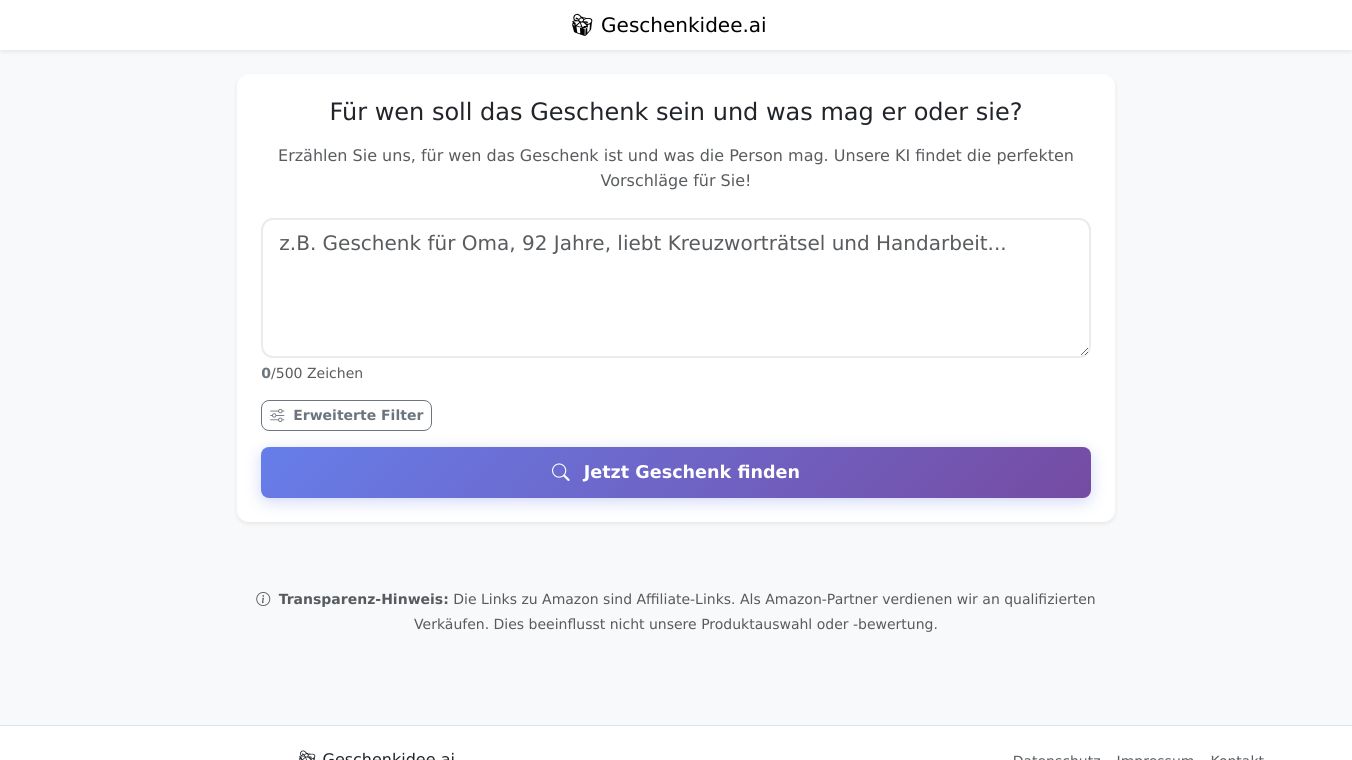 Geschenkidee.ai