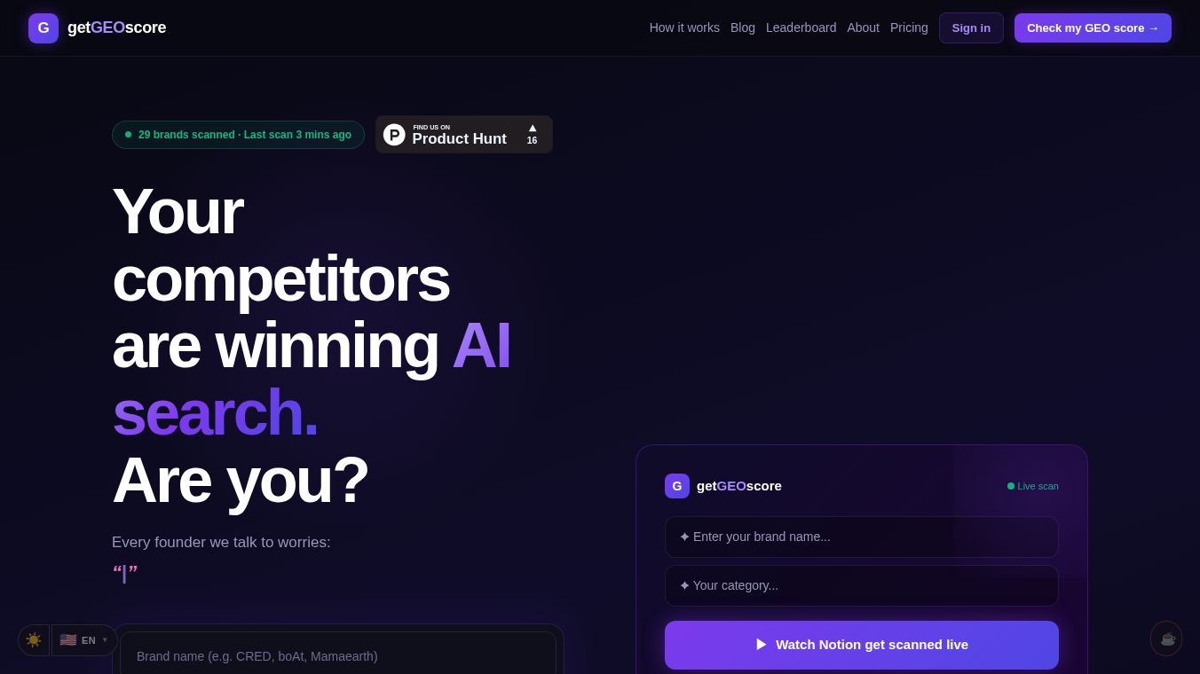 getGEOscore