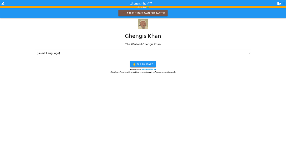 Ghengis Khan chatbot