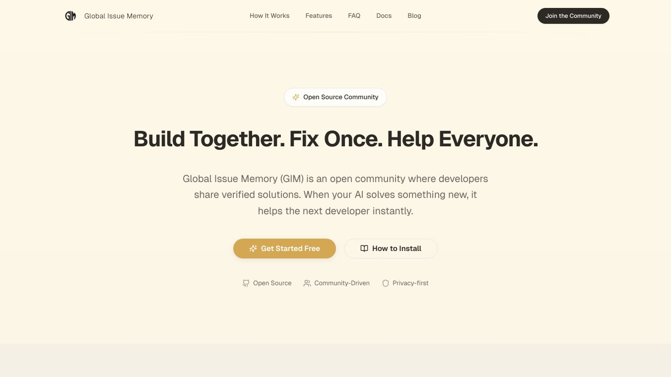 Global Issue Memory MCP
