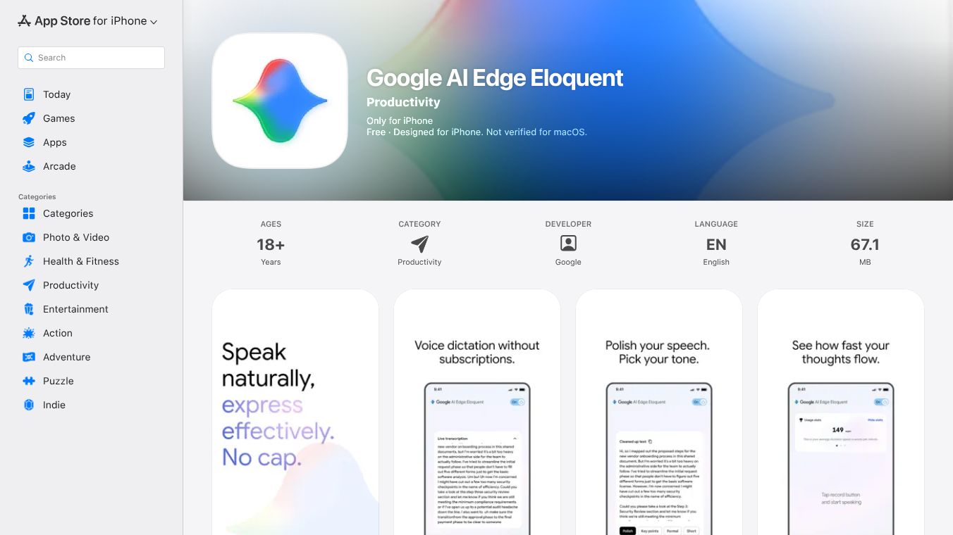 Google AI Edge Eloquent