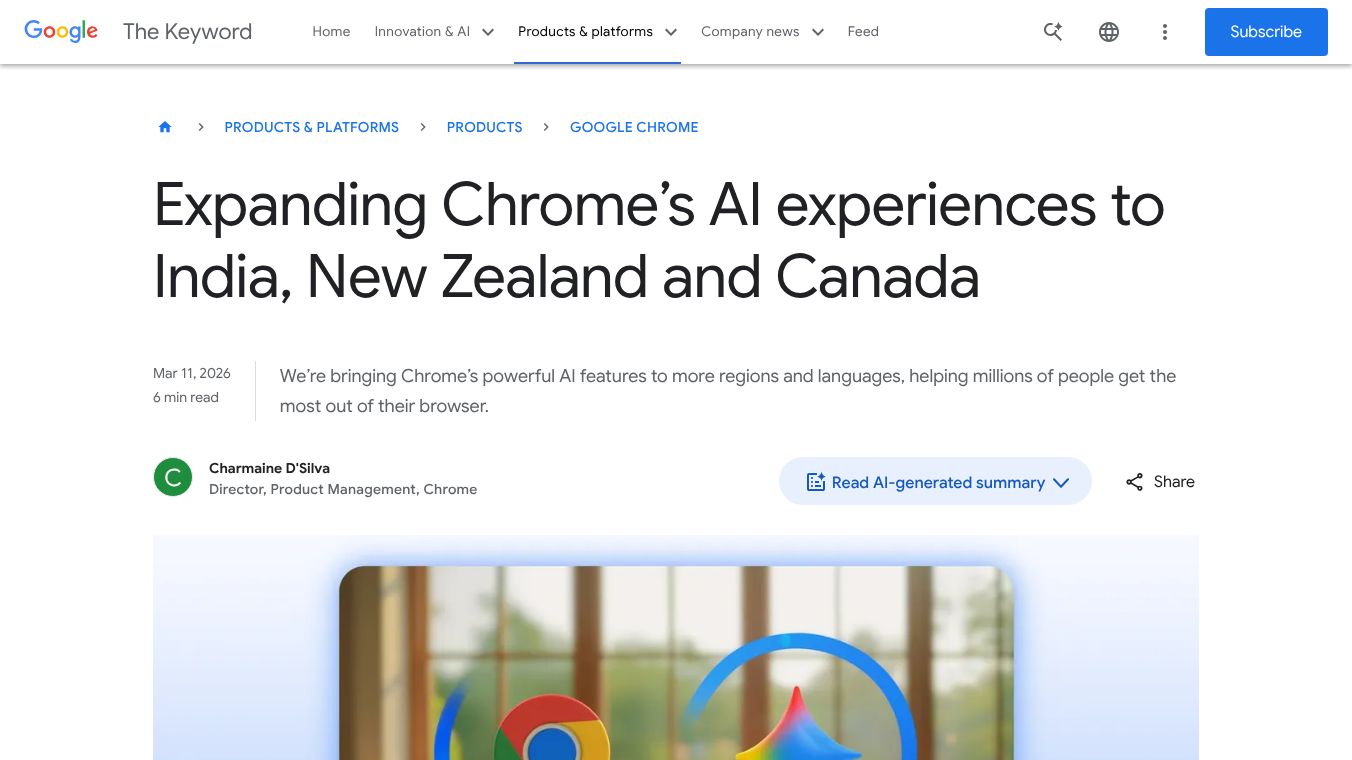 Google Gemini in Chrome
