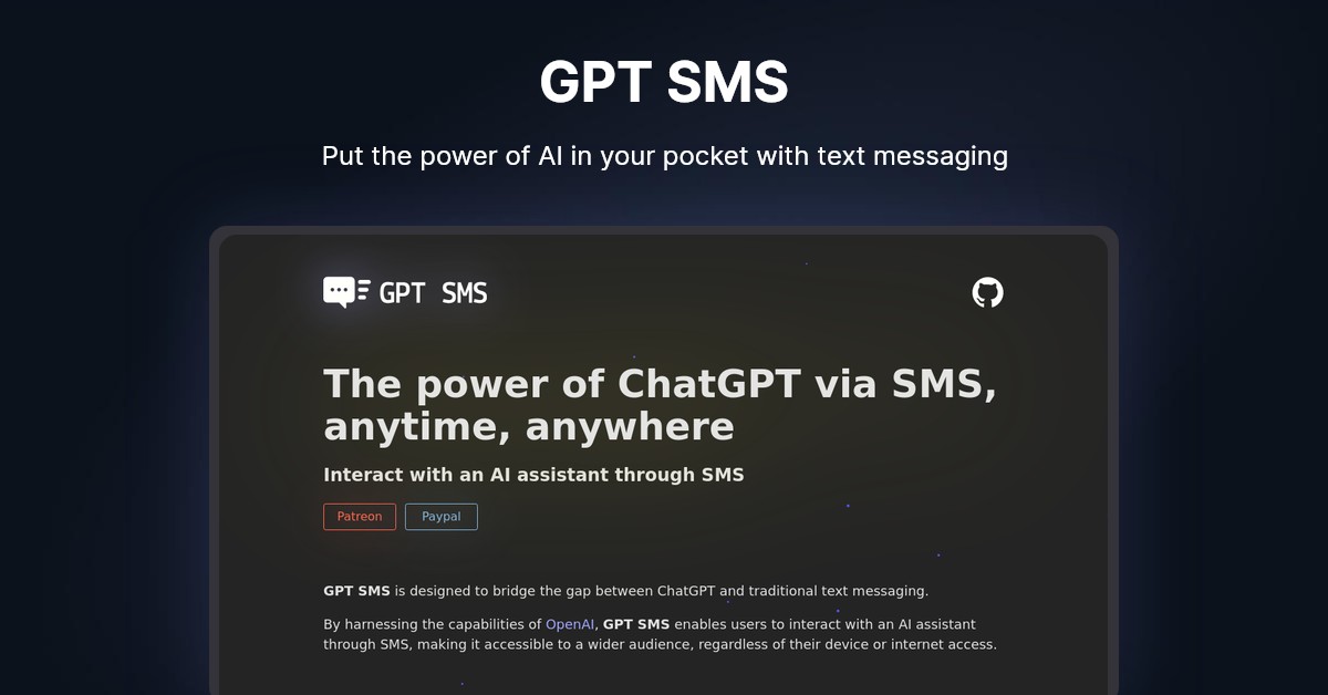 GPT SMS