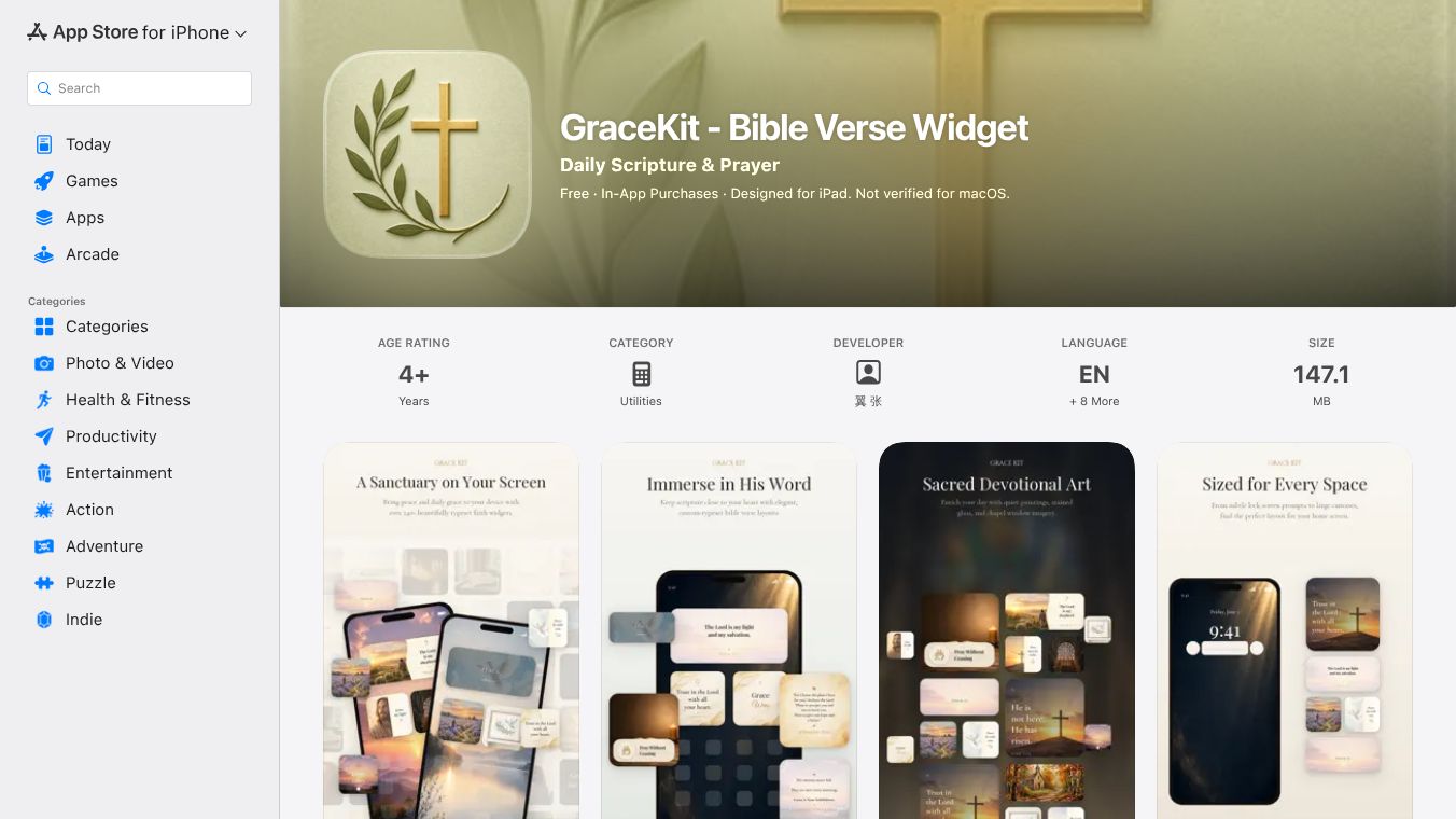 GraceKit - Elegant Christian widgets