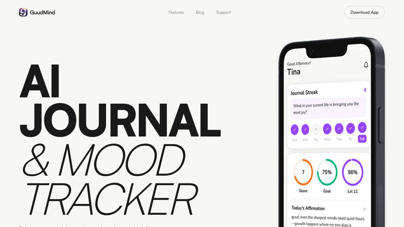 GuudMind - Journal & AI Diary
