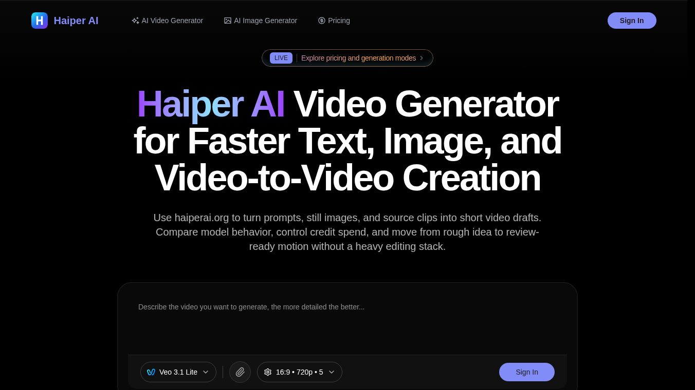 Haiper AI Video