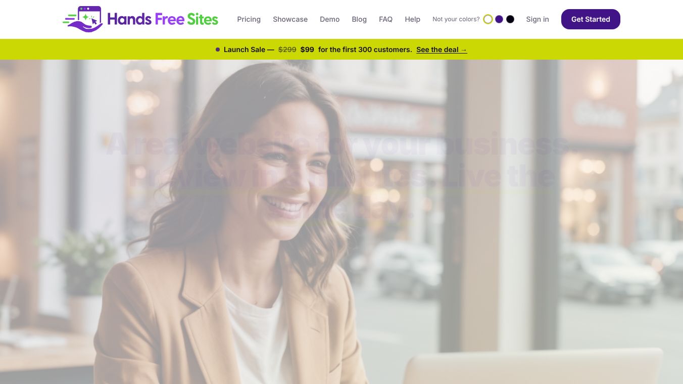 Hands Free Sites - Real Websites with AI