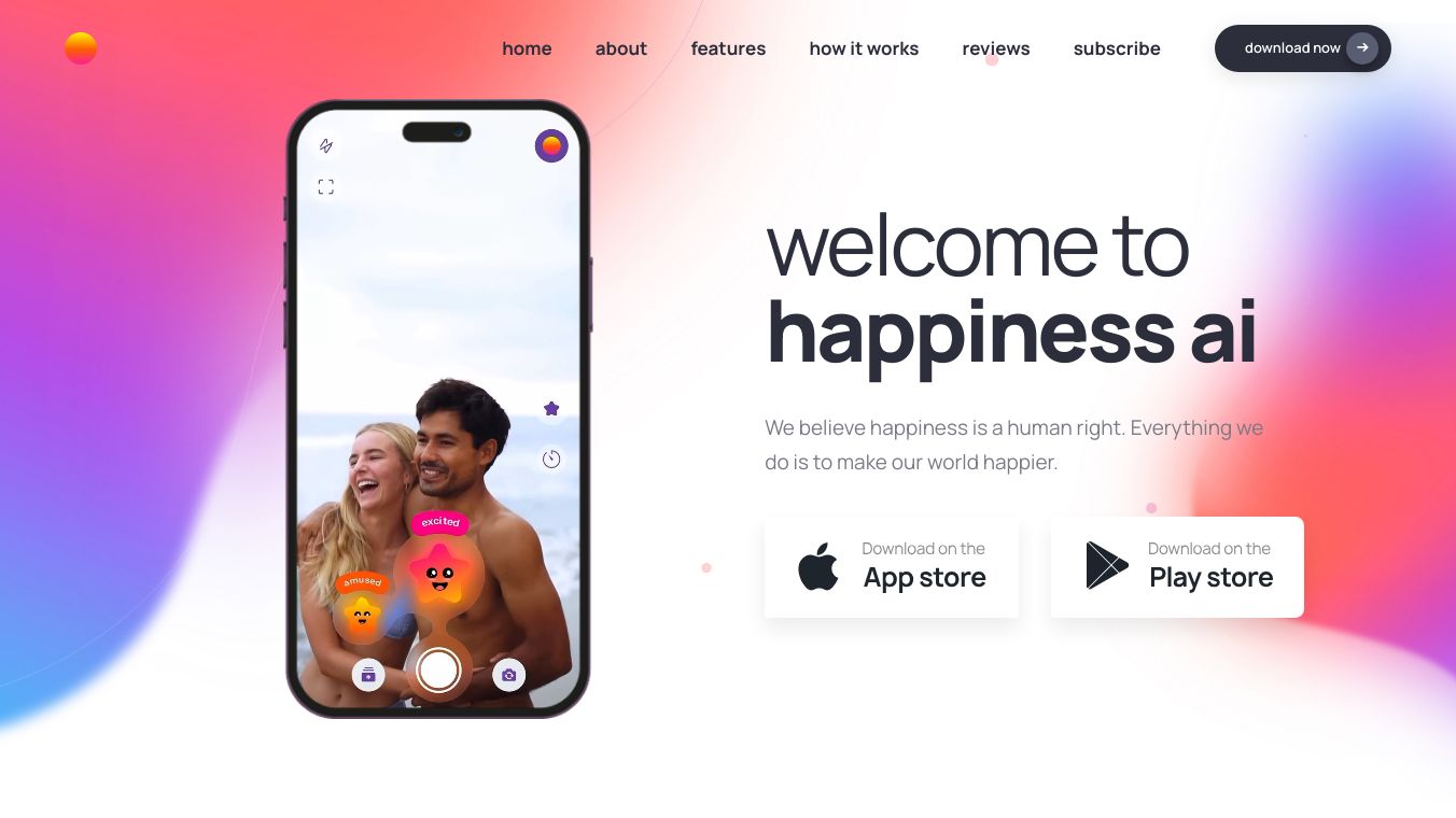 HappinessAI: Track happy moments