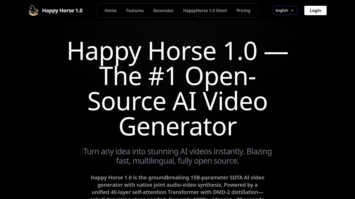 Happy Horse-1.0 AI