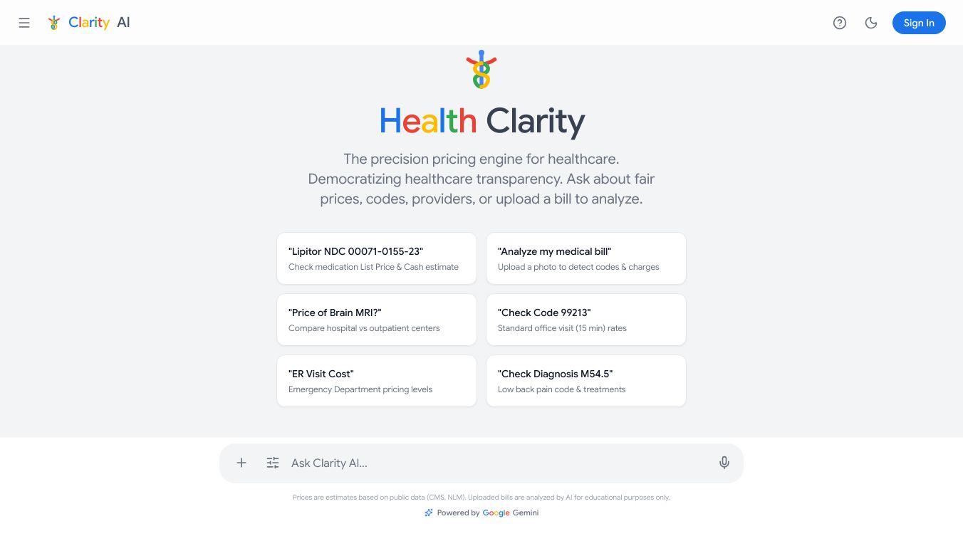 Health Clarity AI