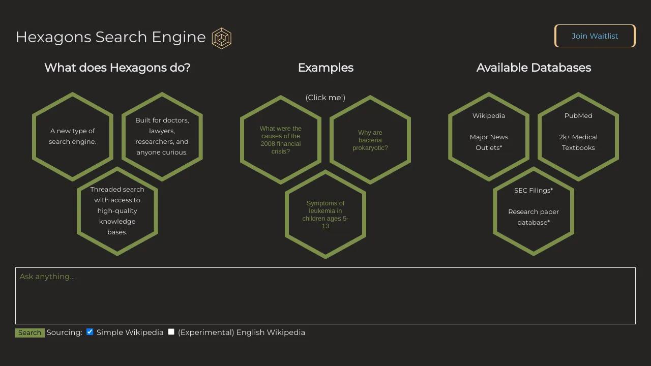 Hexagons Search