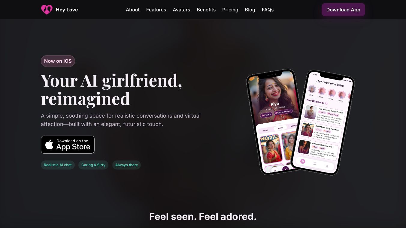 Hey Love – AI Companion & Soulmate App