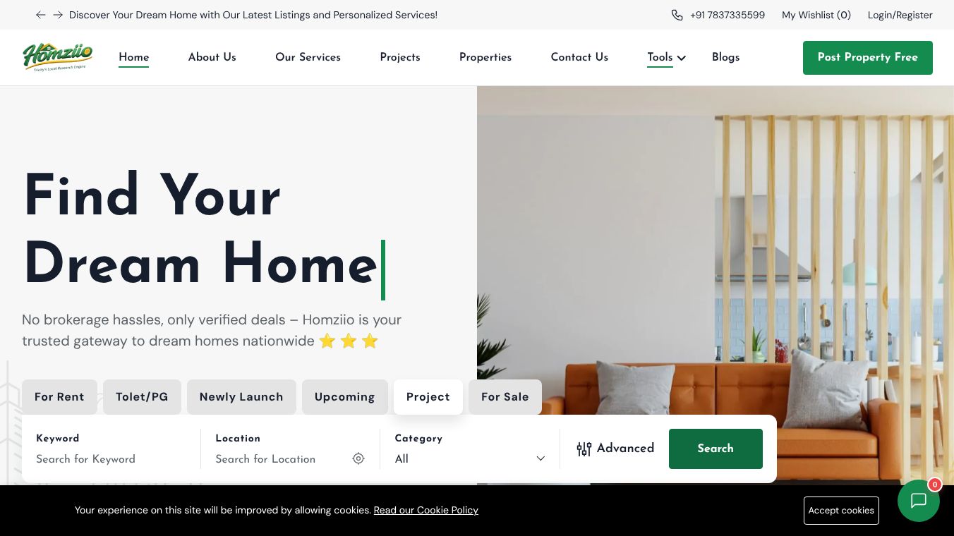 Homziio: Buy, Sell Properties in tricity