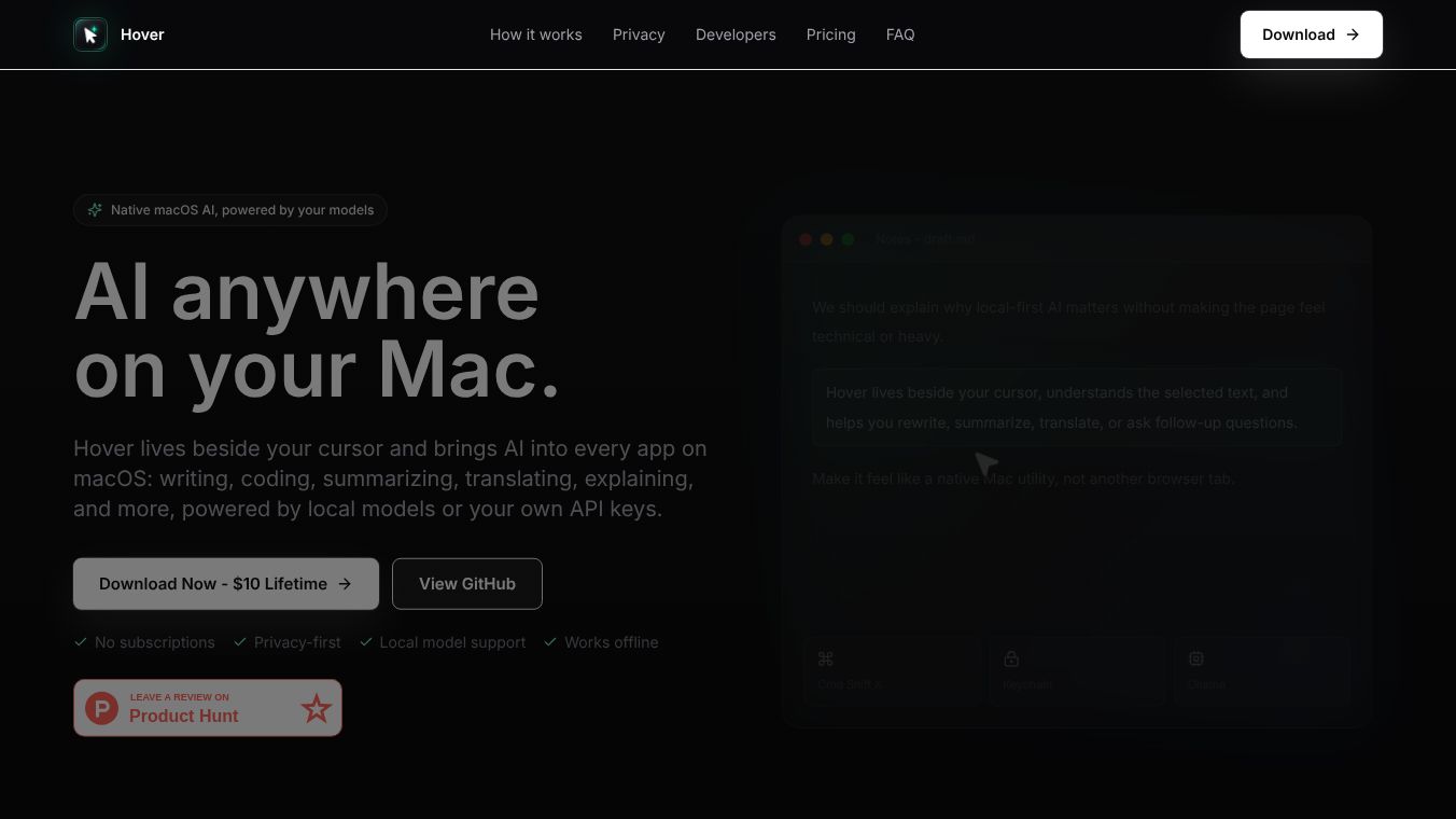 Hover for Mac