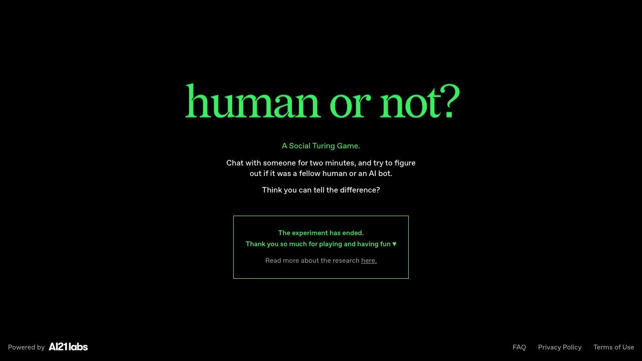 Human or Not