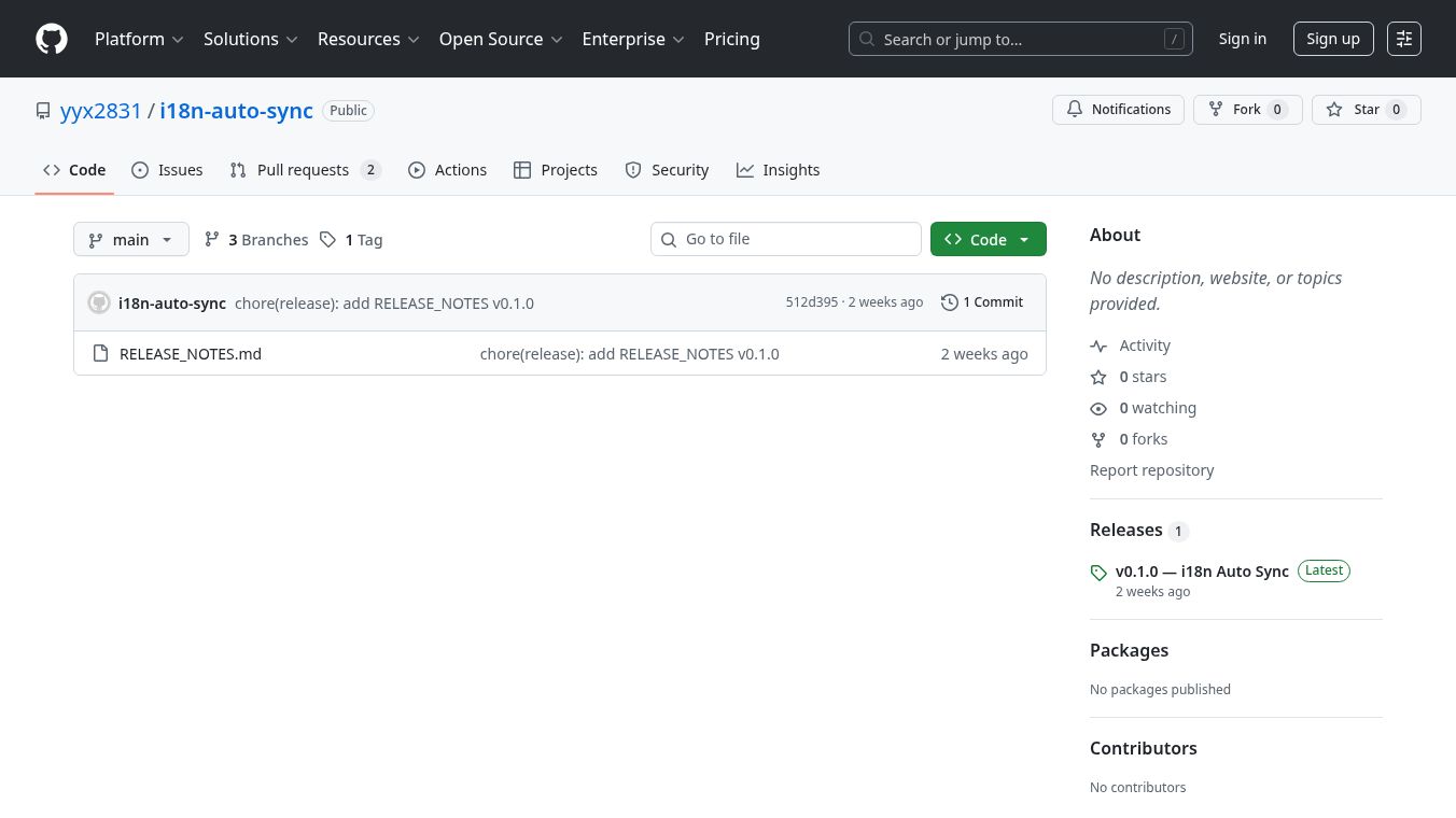 i18n Auto Sync — AI 自动同步多语言 i18n（BYOK）