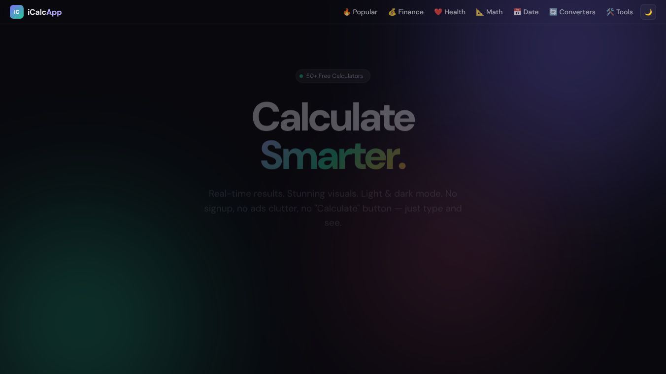iCalcApp : All-in-One Smart Calculator