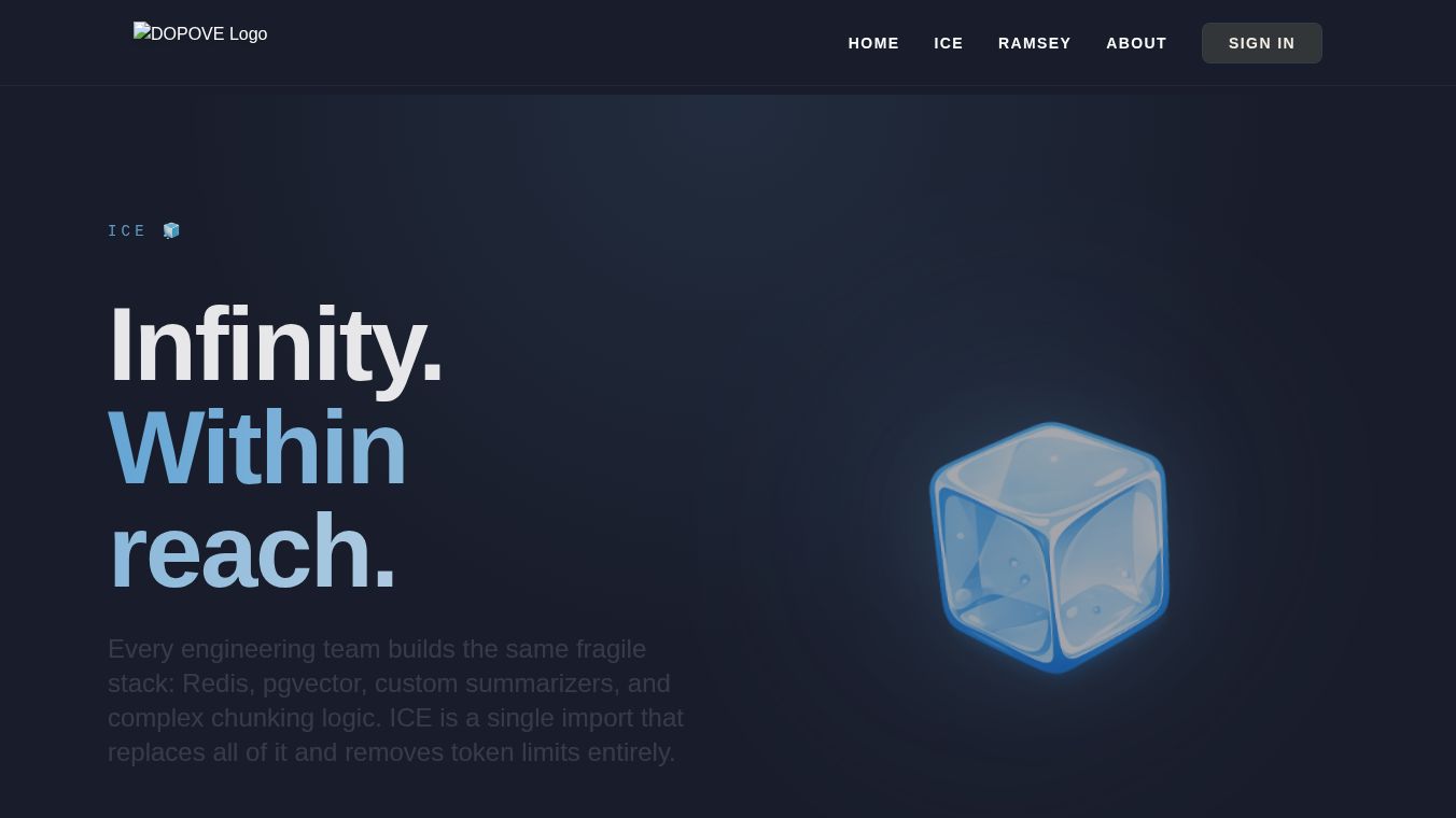 ICE - Infinite Context Engine