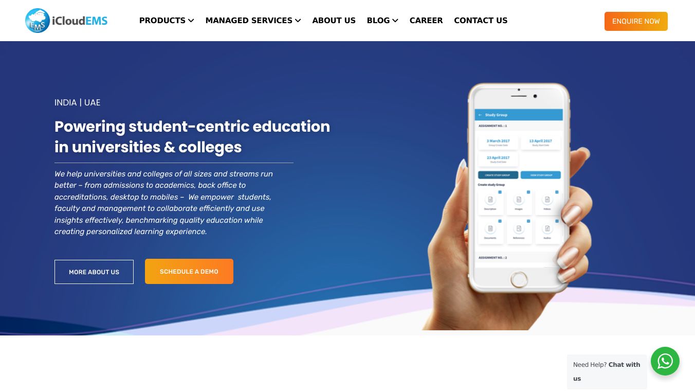 iCloudEMS ERP For Universties & Colleges