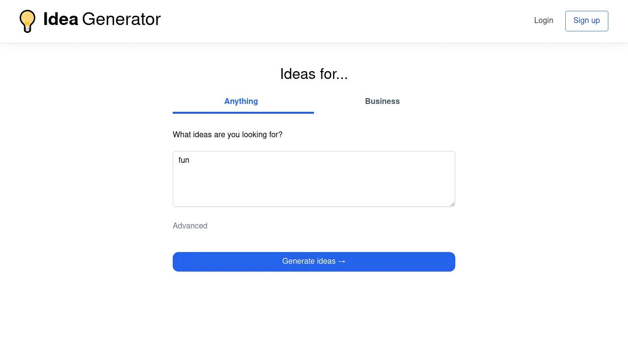 Idea Generator