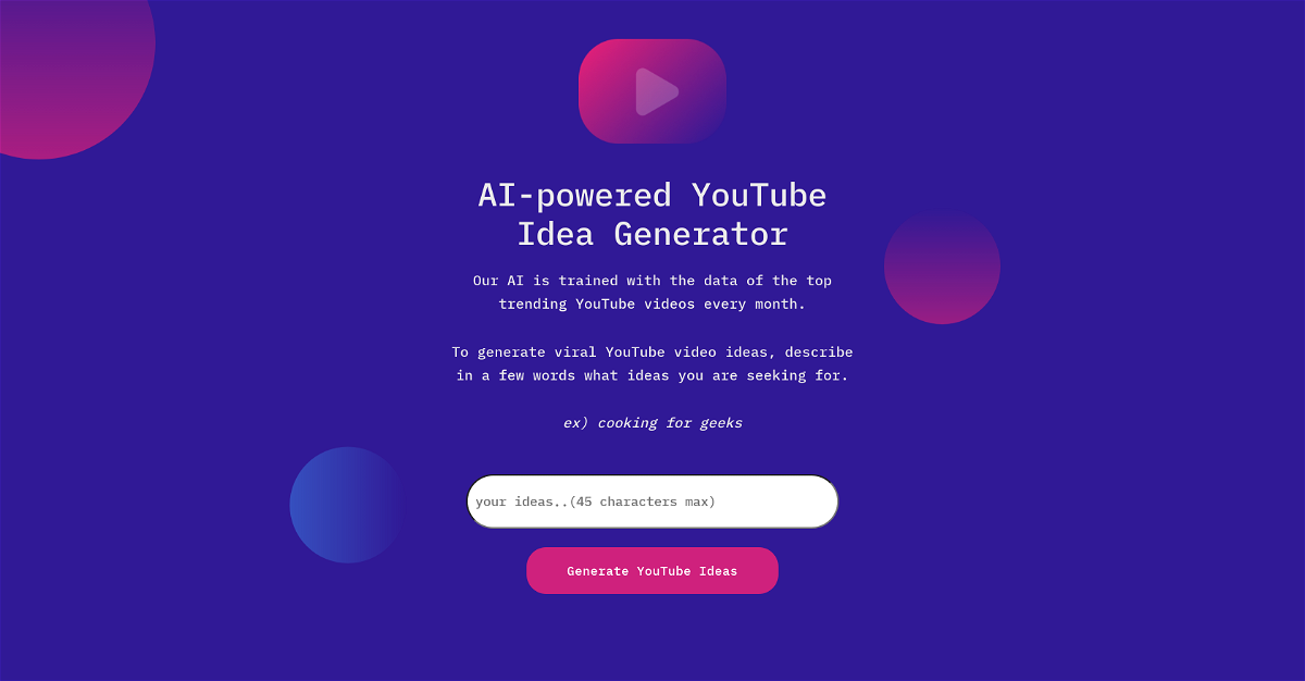 Ideas Generator