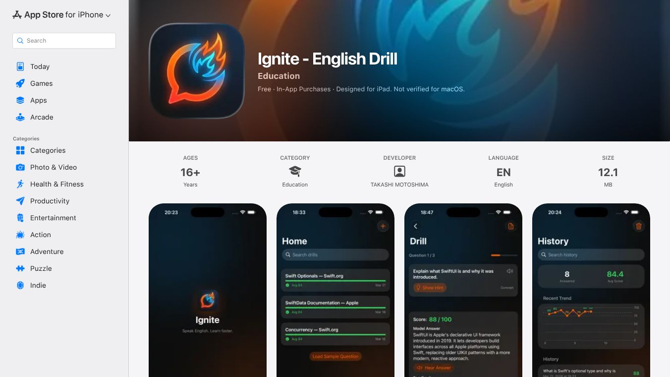 Ignite - English Drill