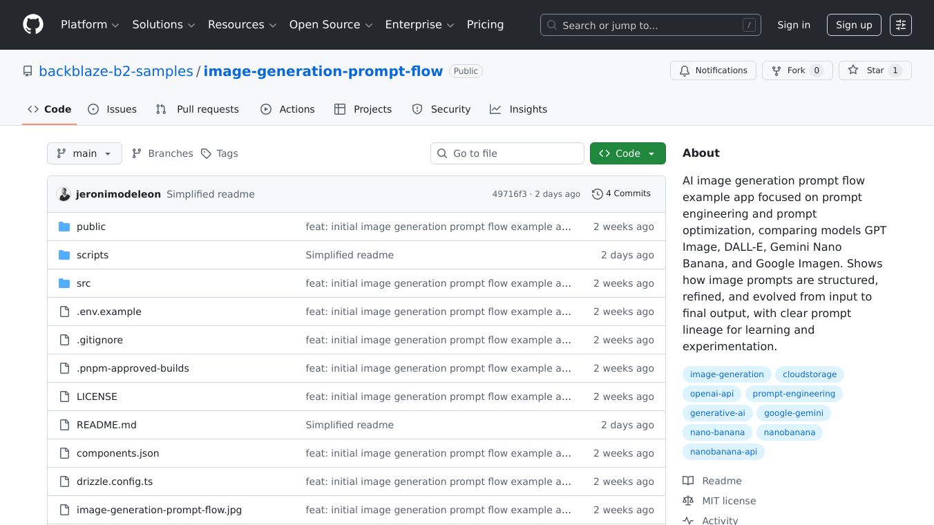 Image Generation Prompt Flow