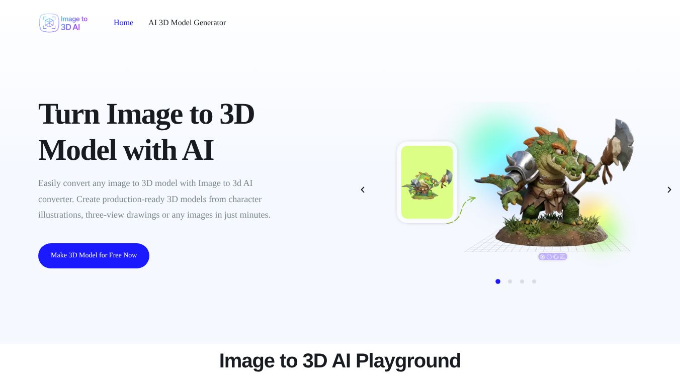 Image to 3D AI