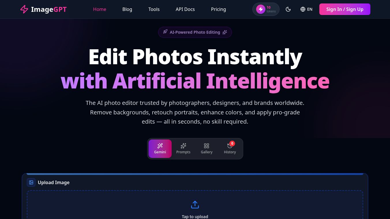 ImageGPT API