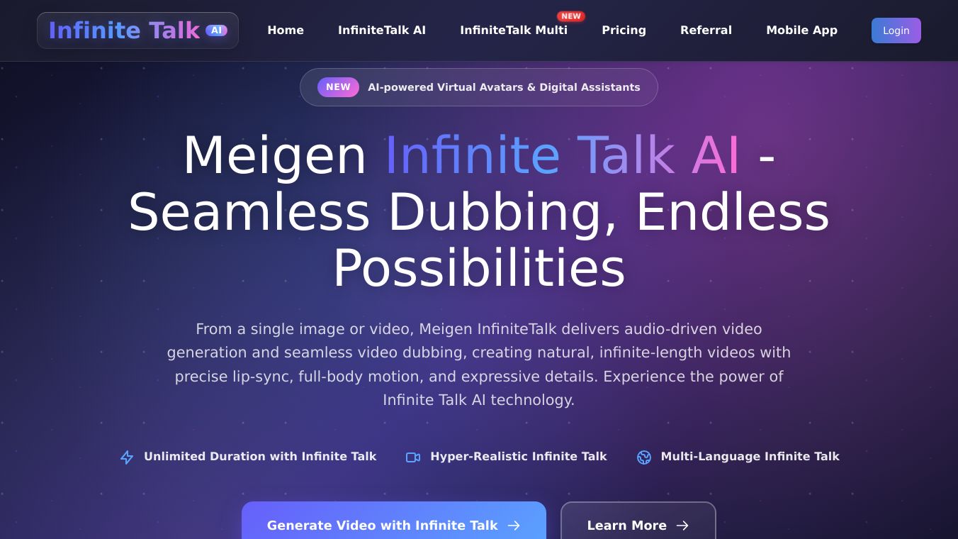 Infinite Talk AI
