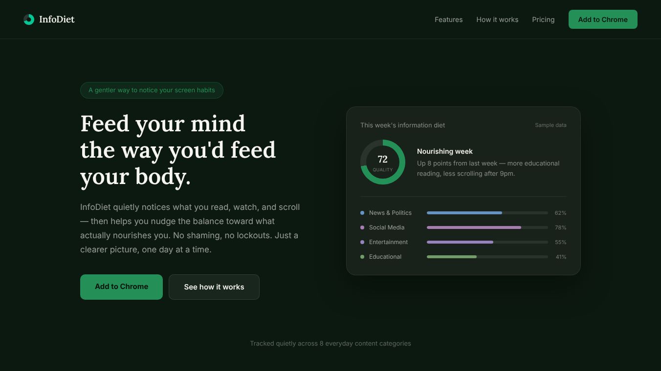 InfoDiet - Keeping your brain healthy