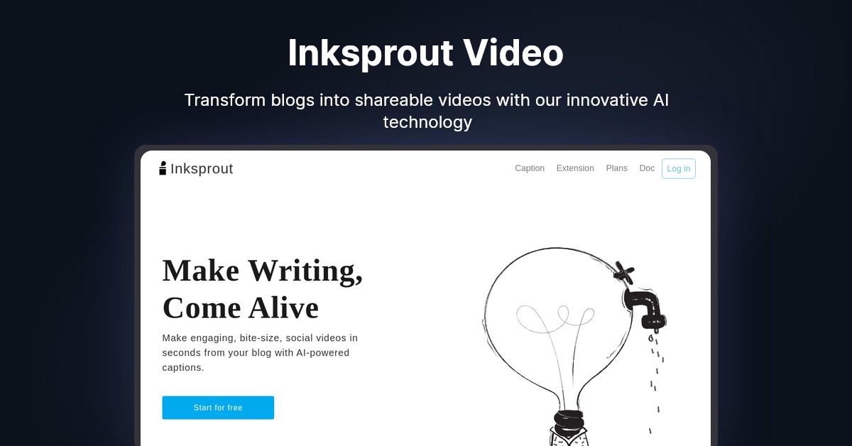 Inksprout Video