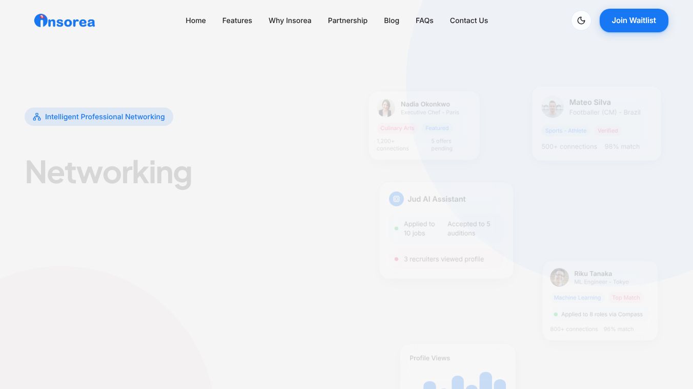 Insorea - AI Native Networking App
