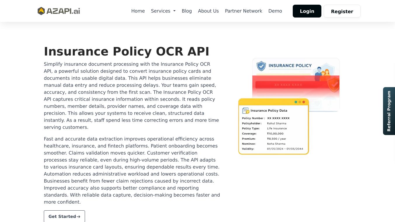 Insurance Policy OCR Api