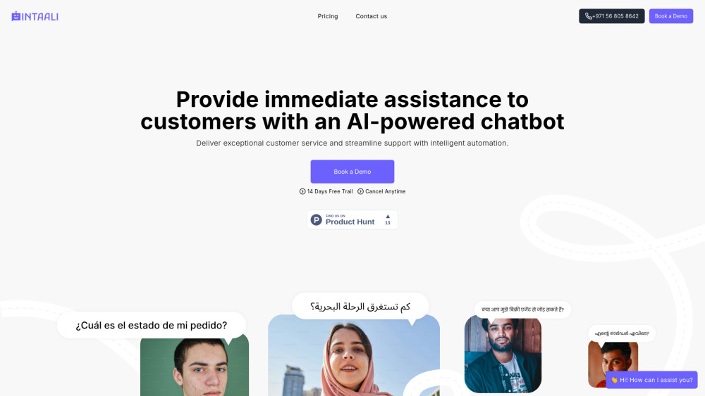 Intaali - Virtual Customer Agent