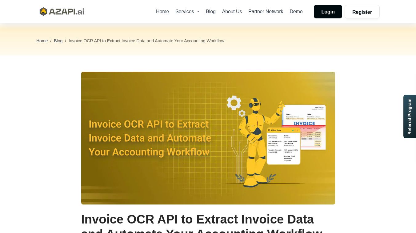 Invoice OCR API Accounting Automation
